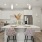 a kitchen with white cabinets